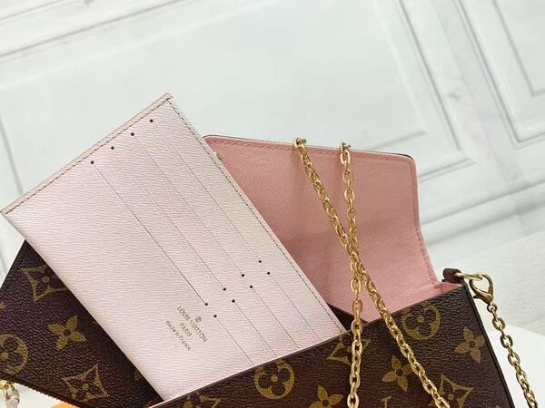 ルイ・ヴィトン モノグラム フェリシエ ストラップアンドゴー チェーンバッグ 3in1