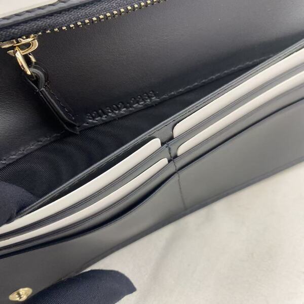 GUCCI グッチ 定番 GG 柄キャンバス × レザー長財布 ビジネス通勤用クラッチ