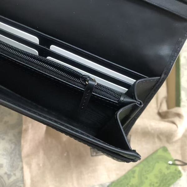GUCCI グッチ グッチシマシリーズ メンズ 全 GG エンボスレザー フラップ長財布