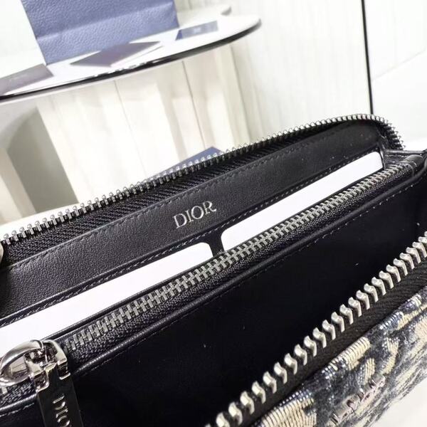 ディオール オブリーク キャンバス ジップアラウンド 長財布