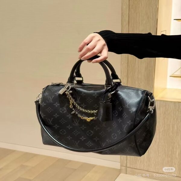 ルイ・ヴィトン LOUIS VUITTON モノグラム・エクリプス スピーディ・バンドリエール 25 ボストンバッグ 斜め掛け