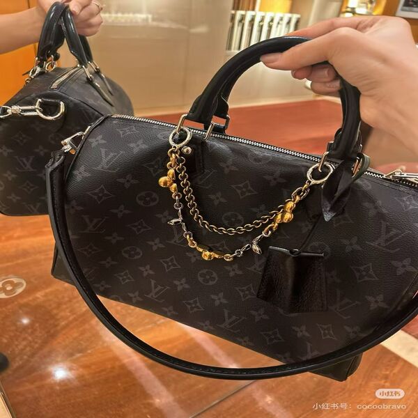 ルイ・ヴィトン LOUIS VUITTON モノグラム・エクリプス スピーディ・バンドリエール 25 ボストンバッグ 斜め掛け