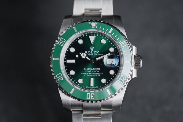 ロレックス サブマリーナー デイト グリーンサブ 自動巻きメンズ腕時計