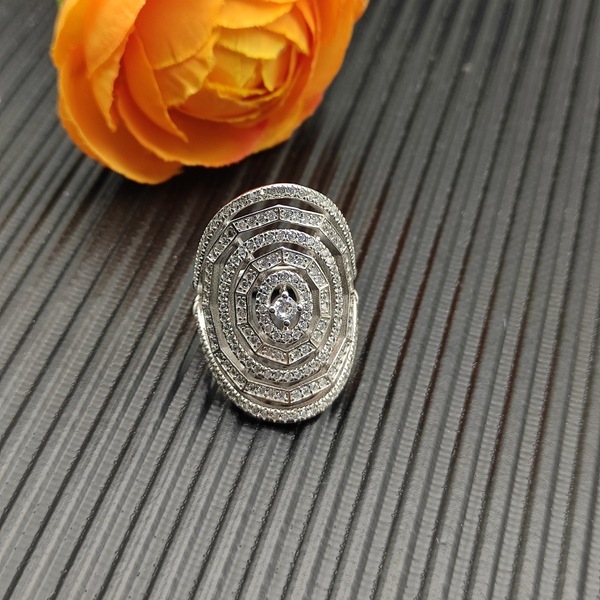 デヴィッド・ヤーマン スパイラル パヴェダイヤ 925 シルバーリング ラグジュアリー