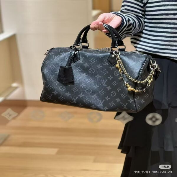 ルイ・ヴィトン LOUIS VUITTON モノグラム・エクリプス スピーディ・バンドリエール 25 ボストンバッグ 斜め掛け