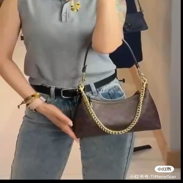 コーチ COACH クラシック シグネチャー チェーン ホーボーバッグ ブラウン