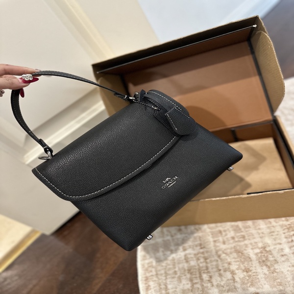 コーチ COACH クラシック シグネチャー レザーコンビ フラップ ハンドバッグ 斜め掛け