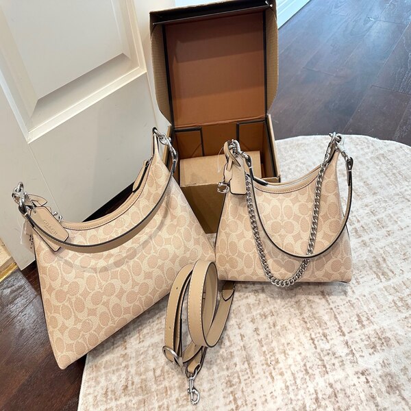 コーチ COACH クラシック シグネチャー ジッパー アンダーアームバッグ 多用途背負い