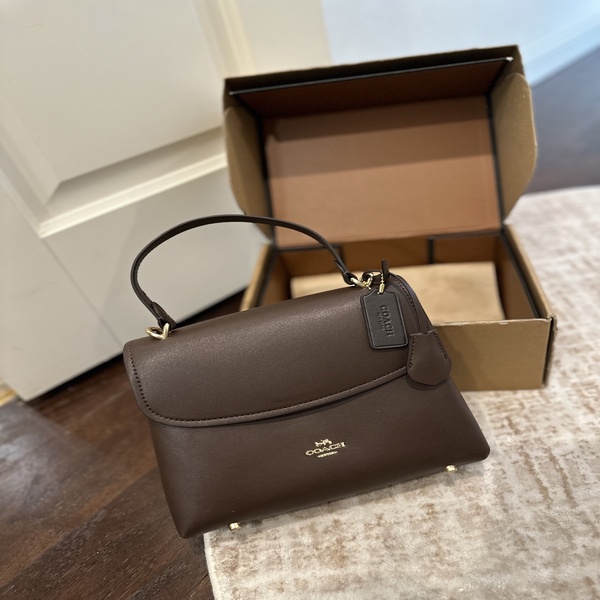 コーチ COACH クラシック シグネチャー レザーコンビ フラップ ハンドバッグ 斜め掛け