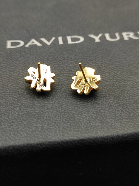 モダンツイストノット パヴェダイヤピアス ゴールド / シルバー / コンビ 3 色セット