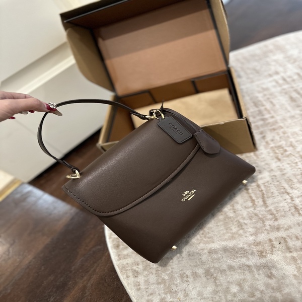 コーチ COACH クラシック シグネチャー レザーコンビ フラップ ハンドバッグ 斜め掛け