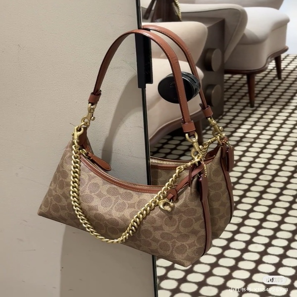 コーチ COACH クラシック シグネチャー チェーン ホーボーバッグ ブラウン