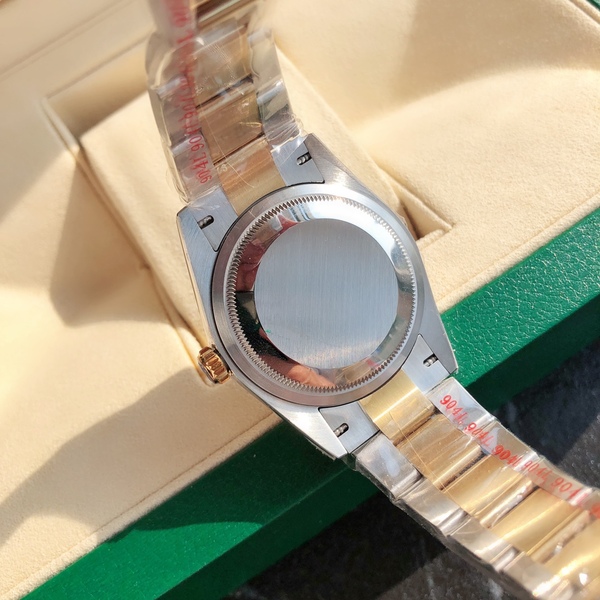 ロレックス デイトジャスト コンビ グリーンダイヤル ローマ数字 自動巻き腕時計