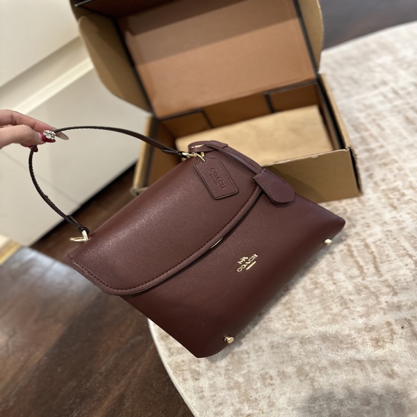 コーチ COACH クラシック シグネチャー レザーコンビ フラップ ハンドバッグ 斜め掛け