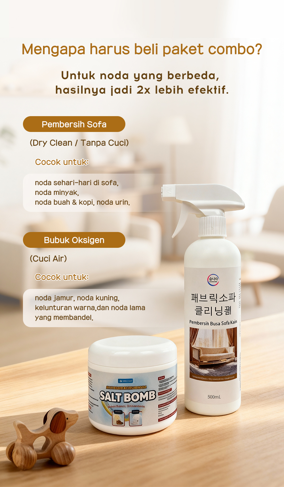 Busa Pembersih Sofa Kain