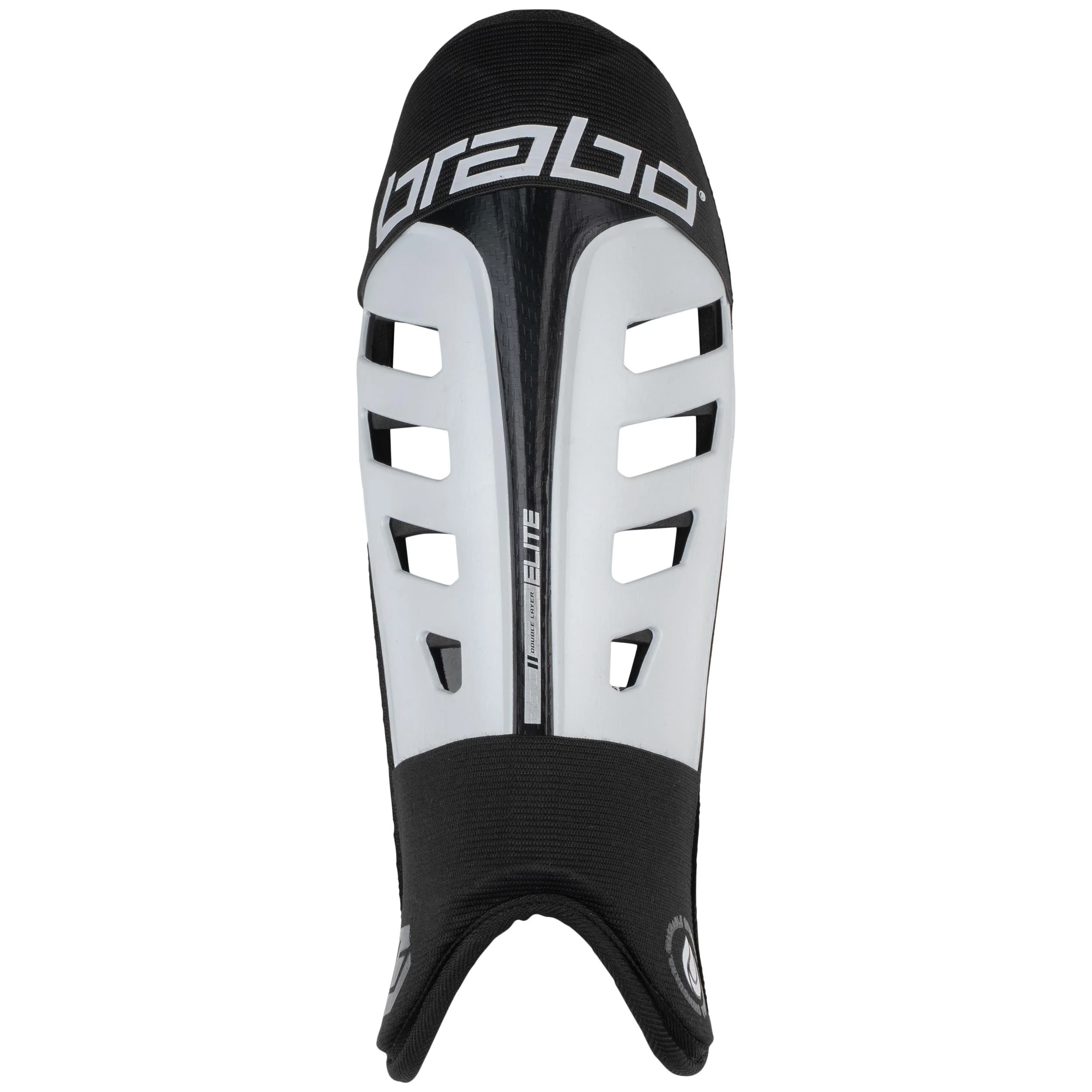 BRABO ELITE SHINGUARD WHITE/BLK - XS/S/M/L/XL