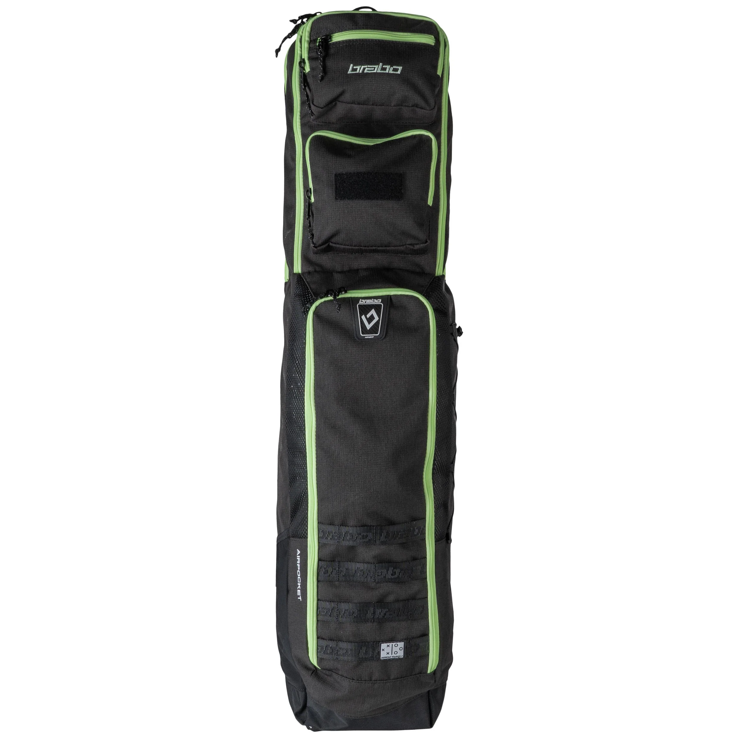 BRABO STICKBAG TRADITIONAL BLACK/LIME