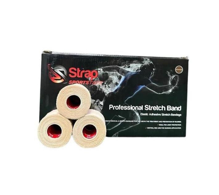STRAPIT 50mm PROFESSIONAL STRETCH BAND - Red Line (1 ROLL ONLY)