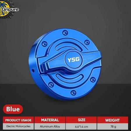 Universal CNC Aluminum Fuel Tank Gas Cap, Durable Easy Install Replacement Mod Accessory for Honda Yamaha Suzuki Kawasaki Rusi Motorstar PH Riders