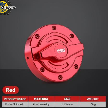 Universal CNC Aluminum Fuel Tank Gas Cap, Durable Easy Install Replacement Mod Accessory for Honda Yamaha Suzuki Kawasaki Rusi Motorstar PH Riders