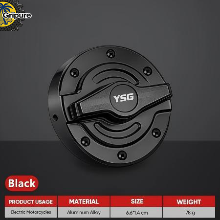 Universal CNC Aluminum Fuel Tank Gas Cap, Durable Easy Install Replacement Mod Accessory for Honda Yamaha Suzuki Kawasaki Rusi Motorstar PH Riders