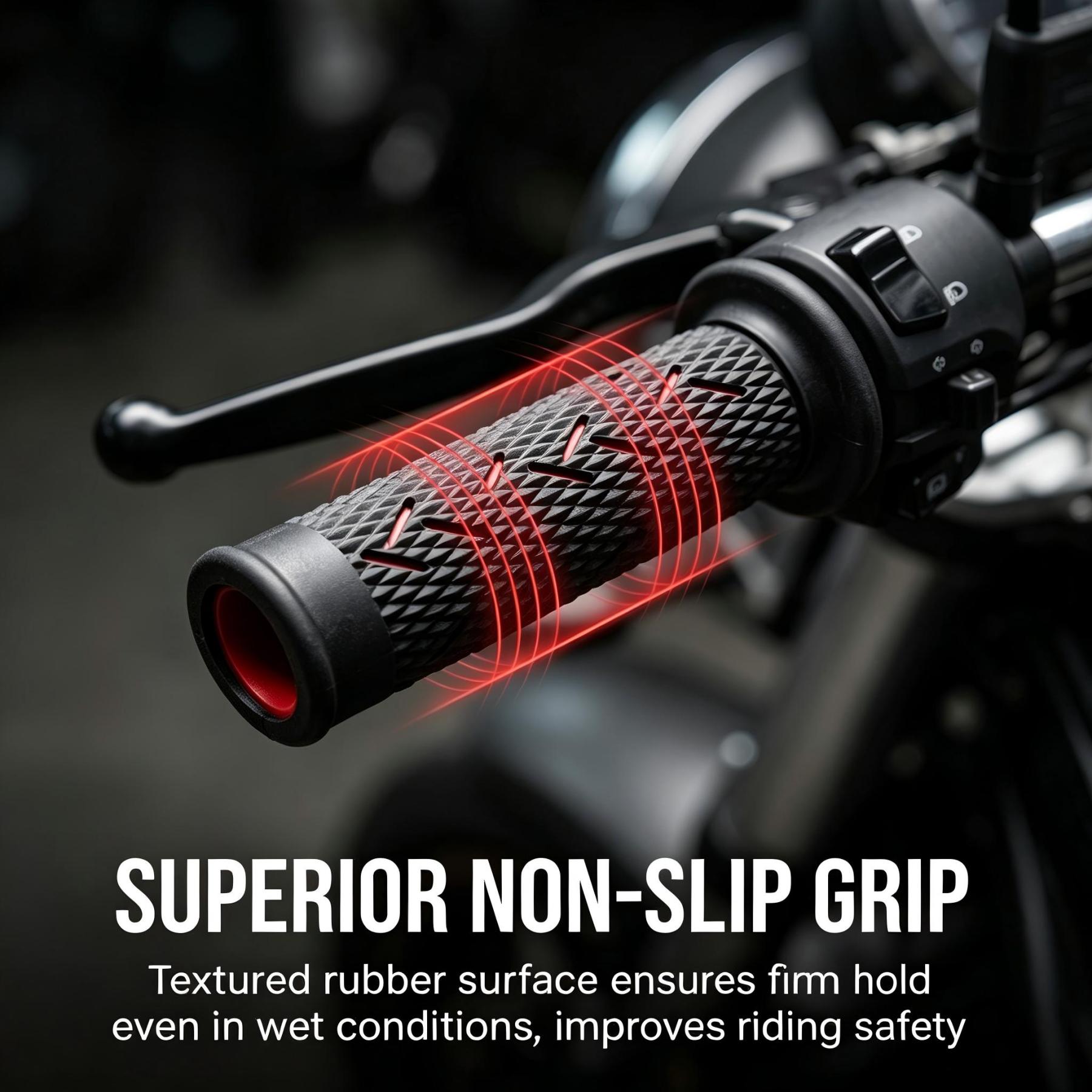 Universal motorcycle handle grip, full rubber nagamaki, new upgraded, retrofit handlebar cover, motorcycle modification parts