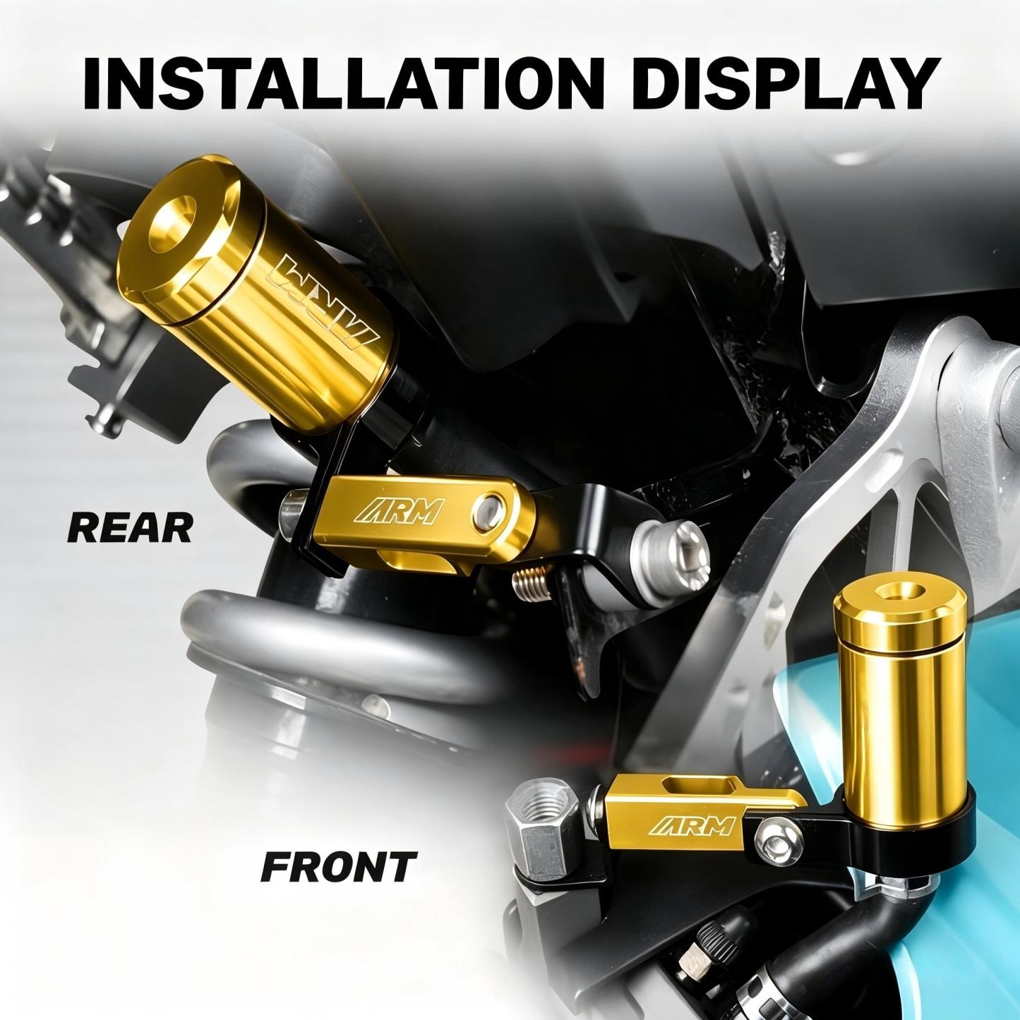 CNC Aluminum Cylindrical Brake Fluid Tank With Bracket Set CNC Universal From Indonesia (Includes a 10 cm hose)