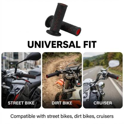 Universal motorcycle handle grip, full rubber nagamaki, new upgraded, retrofit handlebar cover, motorcycle modification parts