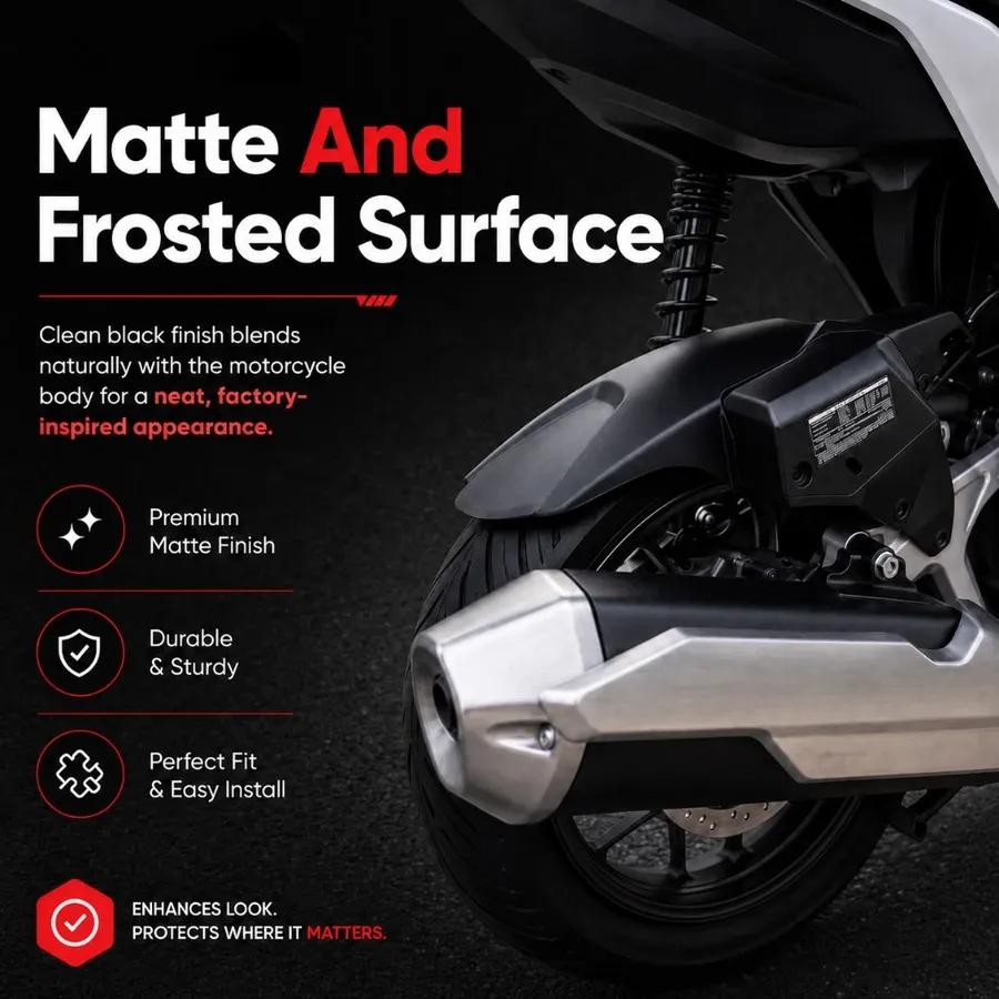 Mudguard Hugger For Vario 125 150 PC Durable Waterproof Rustproof Easy Install