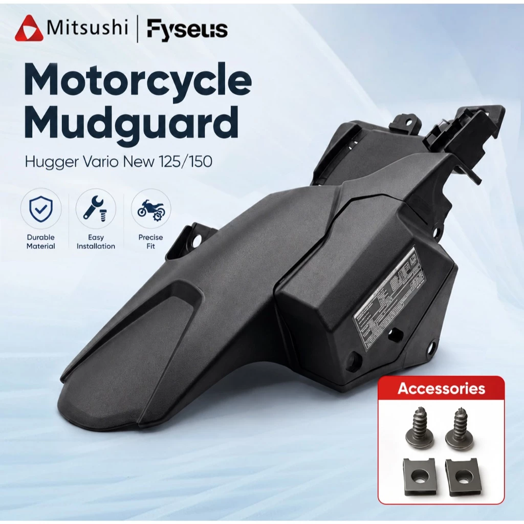 Mudguard Hugger For Vario 125 150 PC Durable Waterproof Rustproof Easy Install