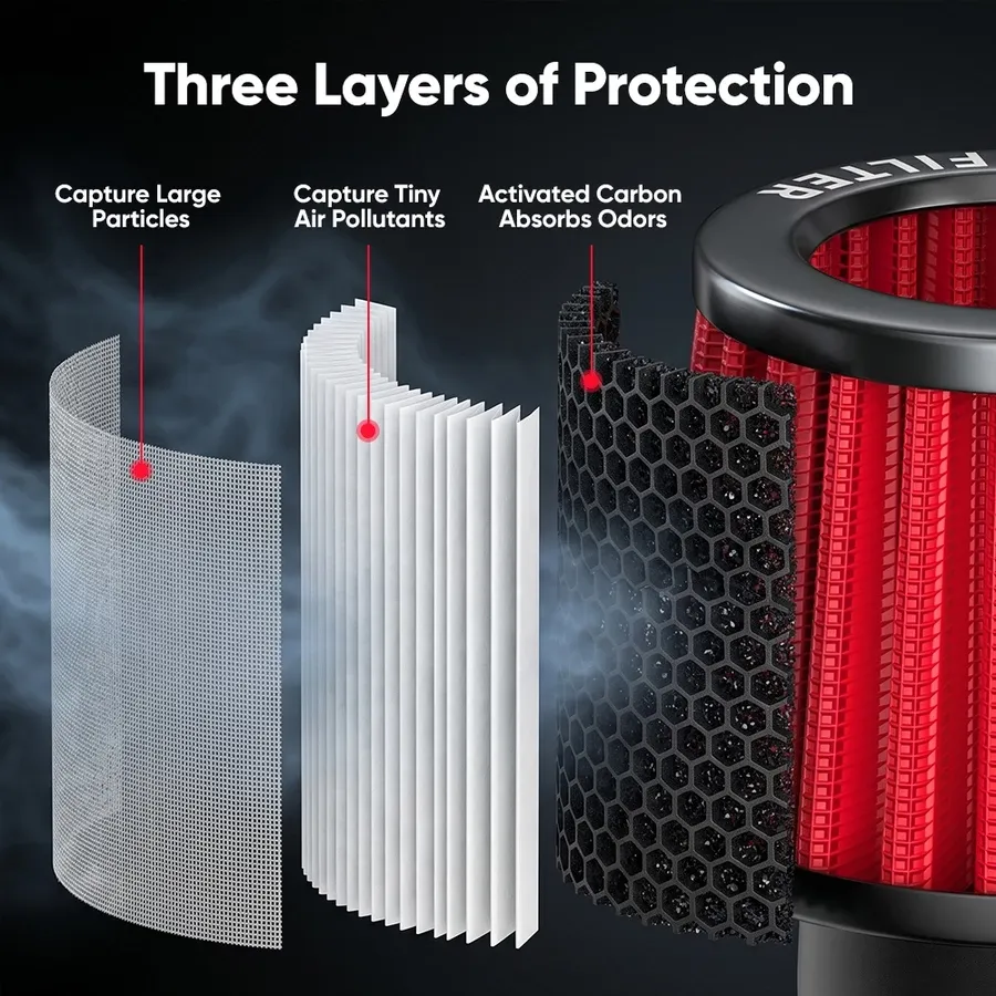 AIR POWER FILTER BIG SIZE UNIVERSAL 35mm/45mm