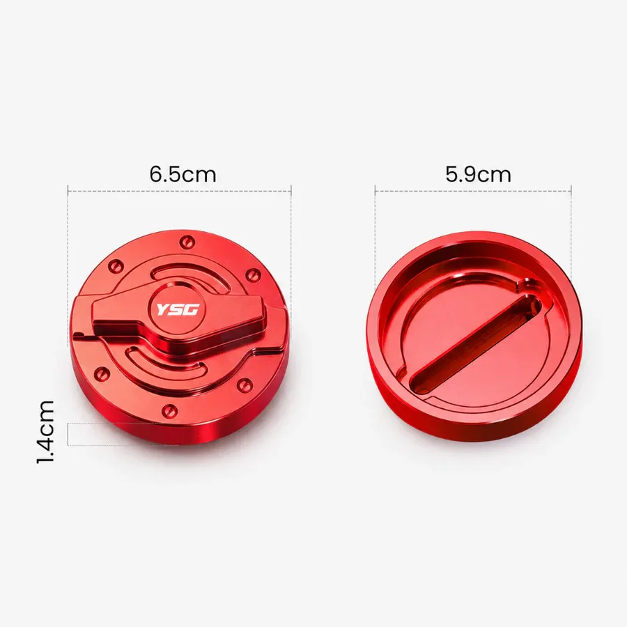 Universal Motorcycle Fuel Tank Gas Cap CNC Aluminum Alloy Motor Gas Cap for Honda Yamaha Suzuki Kawasaki Rusi Motorstar – Durable Easy to Install Decorative Replacement Motor Accessories Modification Para sa Motor Riders PH