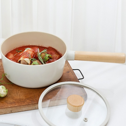 Single-handled saucepan/milk pot