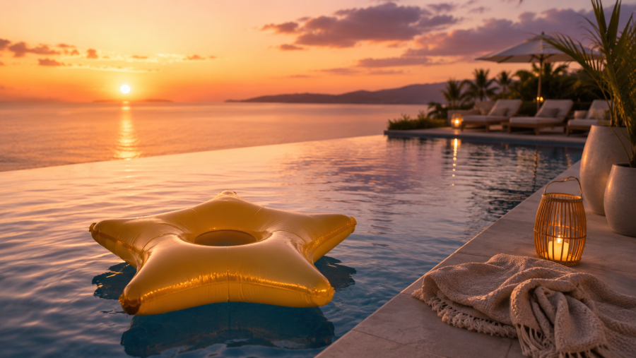 star-float-sunset-wind-down