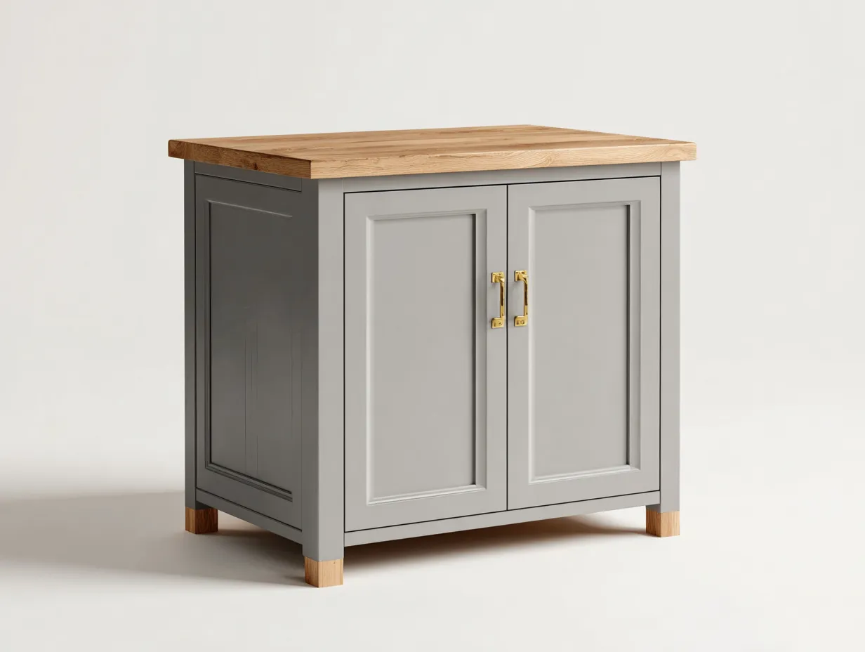 Sideboards-MDF-solid wood-95x48x88 cm-grey-natural-modern storage-Pineuplab