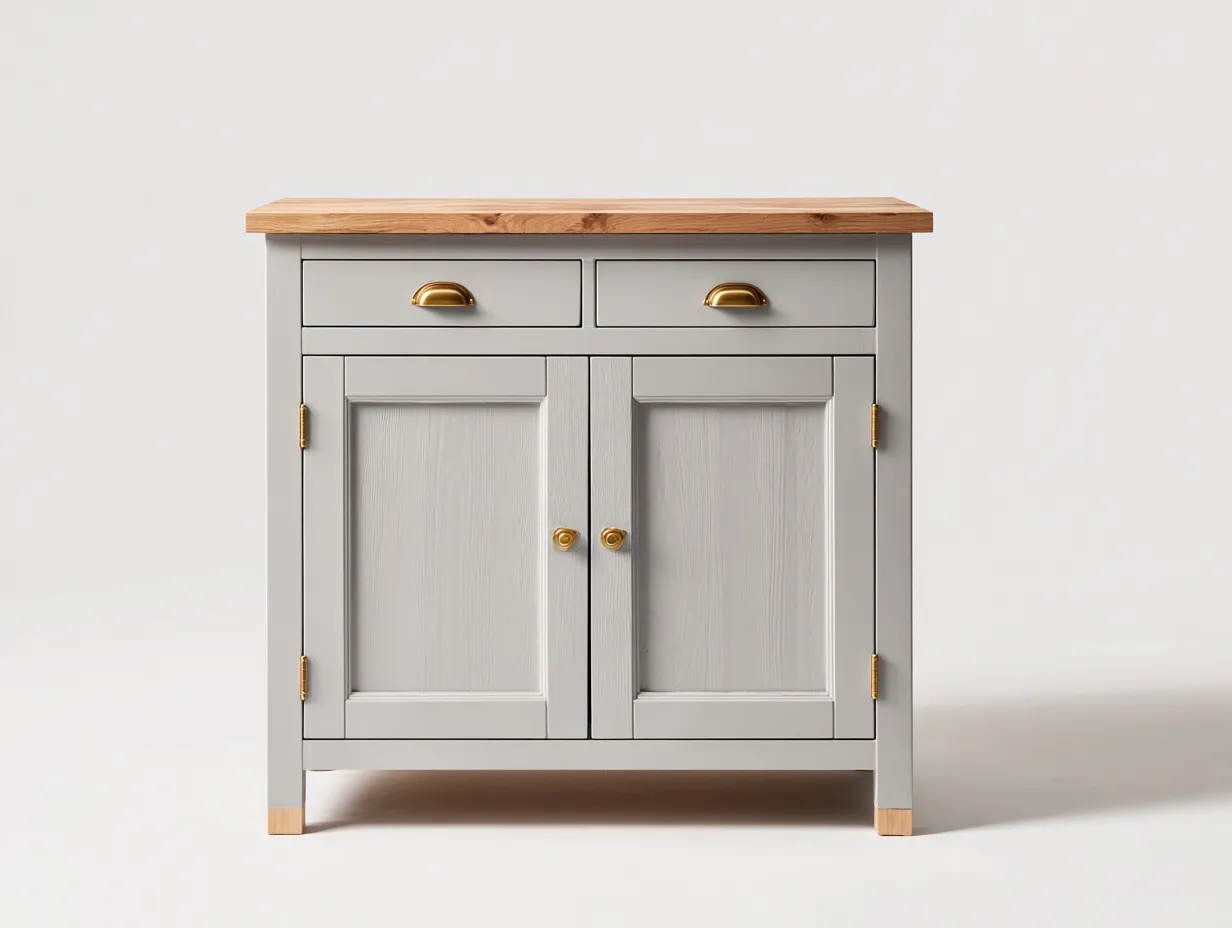 Sideboards-MDF-solid wood-104x47x91 cm-light grey-natural-modern storage-Pineuplab