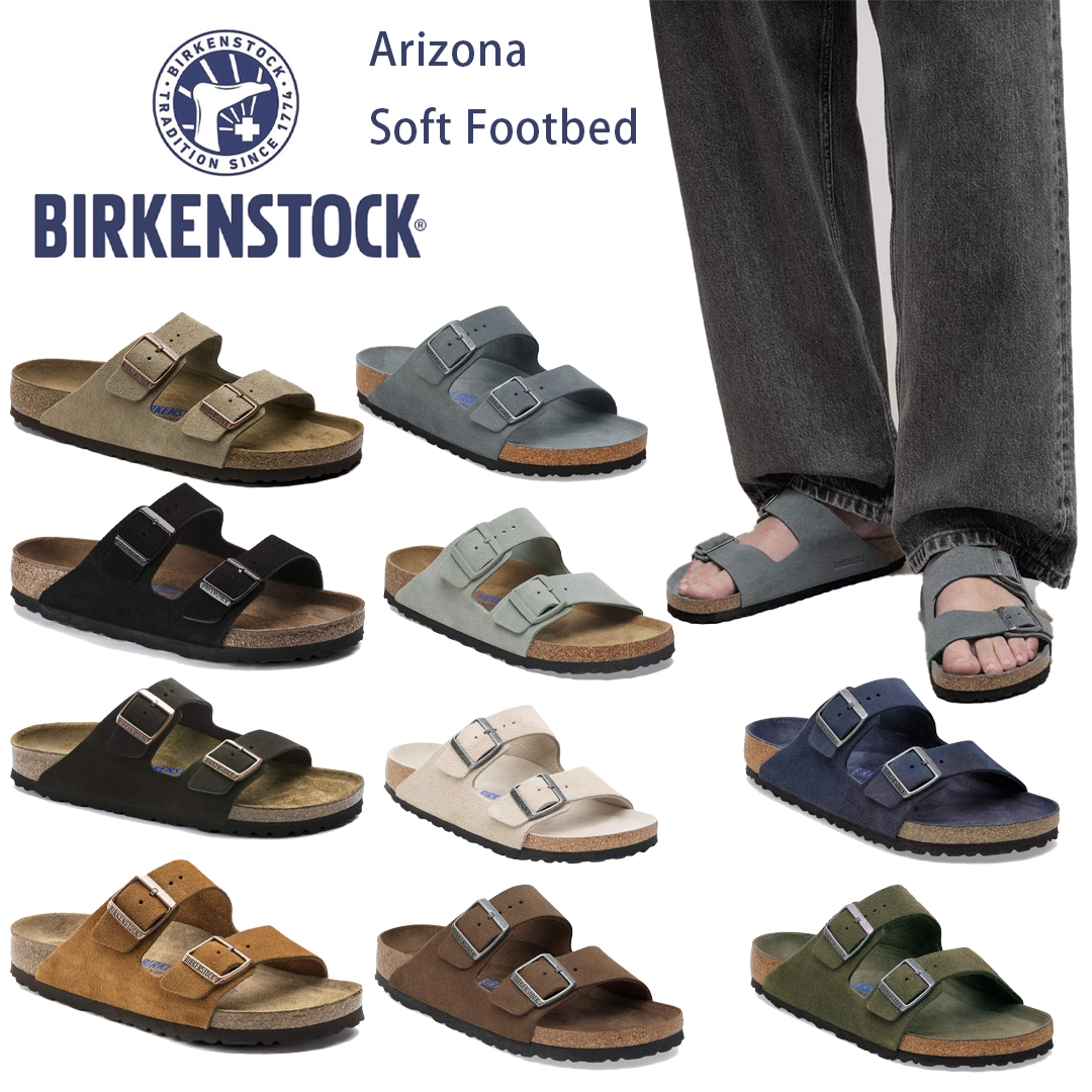 [Harga Super Istimewa!] Barangan Laris dalam Stok! Sandal Lelaki BIRKENSTOCK Arizona yang Selesa dengan Tapak Kaki Lembut, Padanan Biasa, Sandal Sihat, Rekaan Bertali, Buatan Jerman