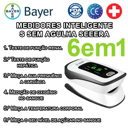12 em 1】O mais recente glicosímetro inteligente não invasivo da Bayer