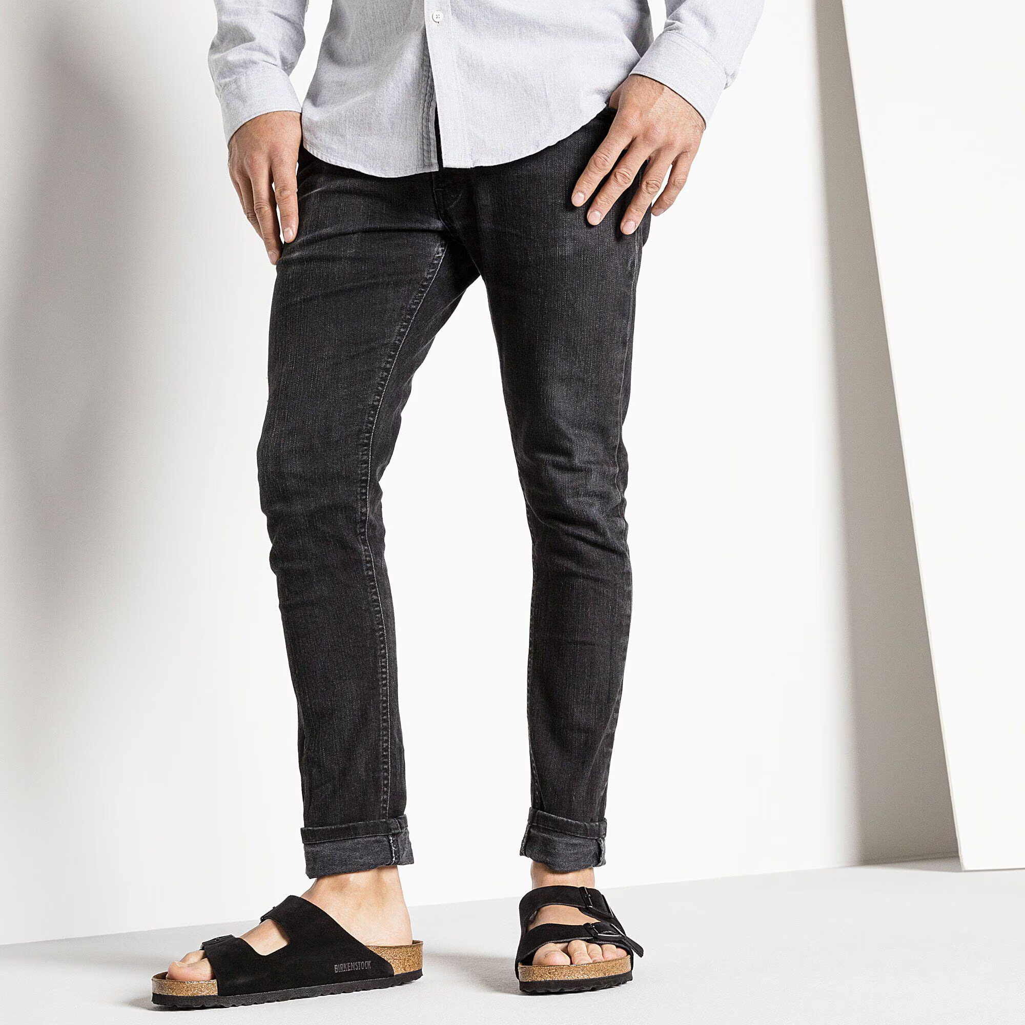 [Harga Super Istimewa!] Barangan Laris dalam Stok! Sandal Lelaki BIRKENSTOCK Arizona yang Selesa dengan Tapak Kaki Lembut, Padanan Biasa, Sandal Sihat, Rekaan Bertali, Buatan Jerman