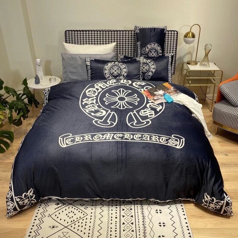 Luxury 4-piece bedding set, high-quality cotton fabric, suitable for all seasons.