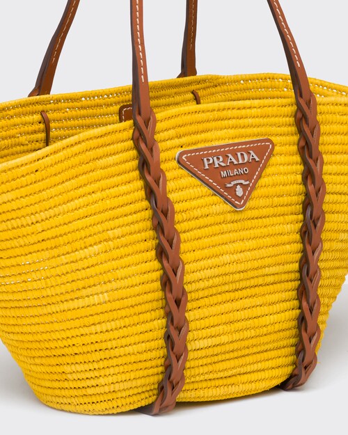 Prada ストローxレザー ハンドバッグ 5