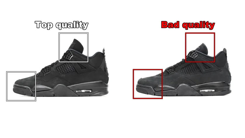 AJ4 Top quality VS Bad quality