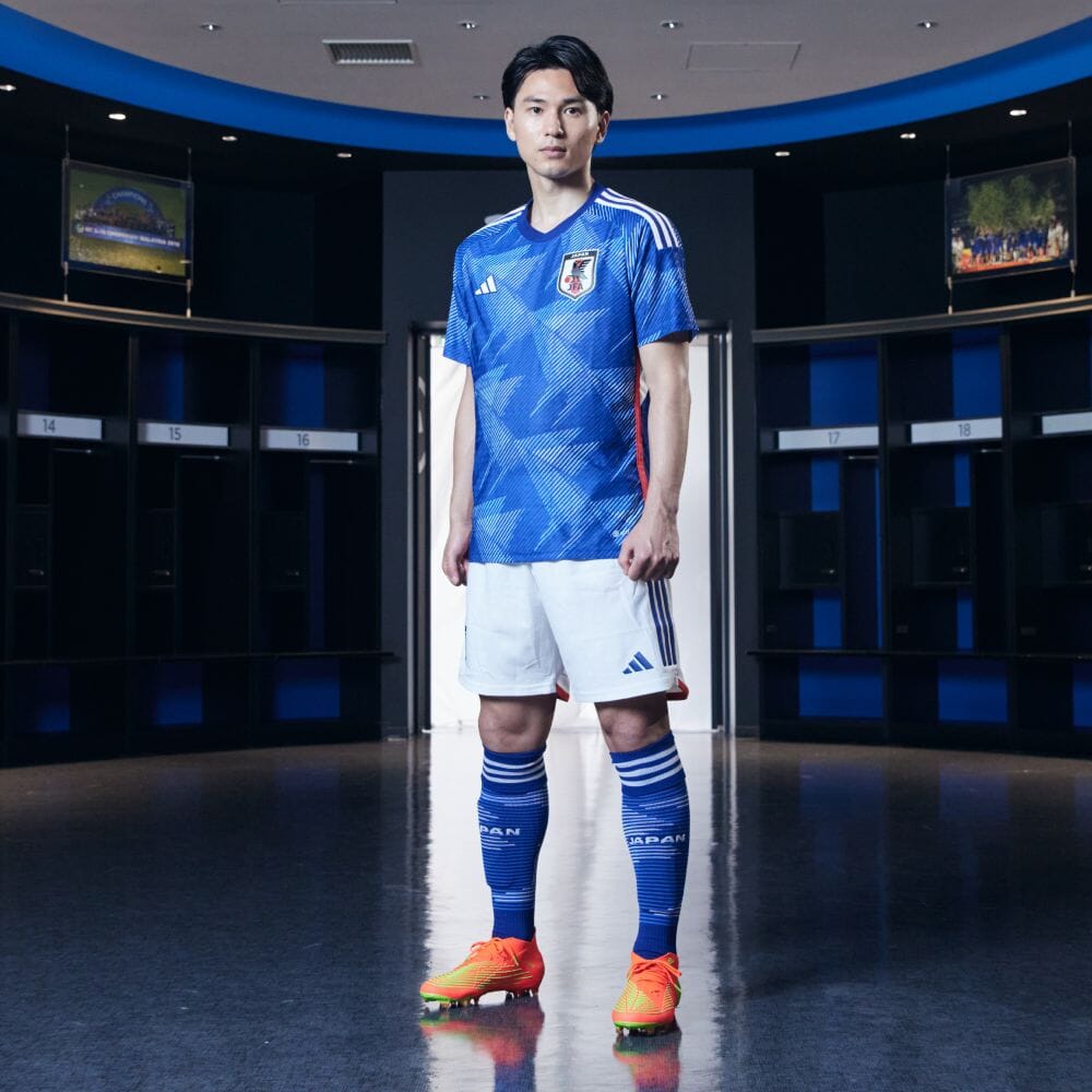 Adidas Authentic 2022 Japan World Cup Home Player Version Jersey Short Sleeve Soccer Jersey HF1851