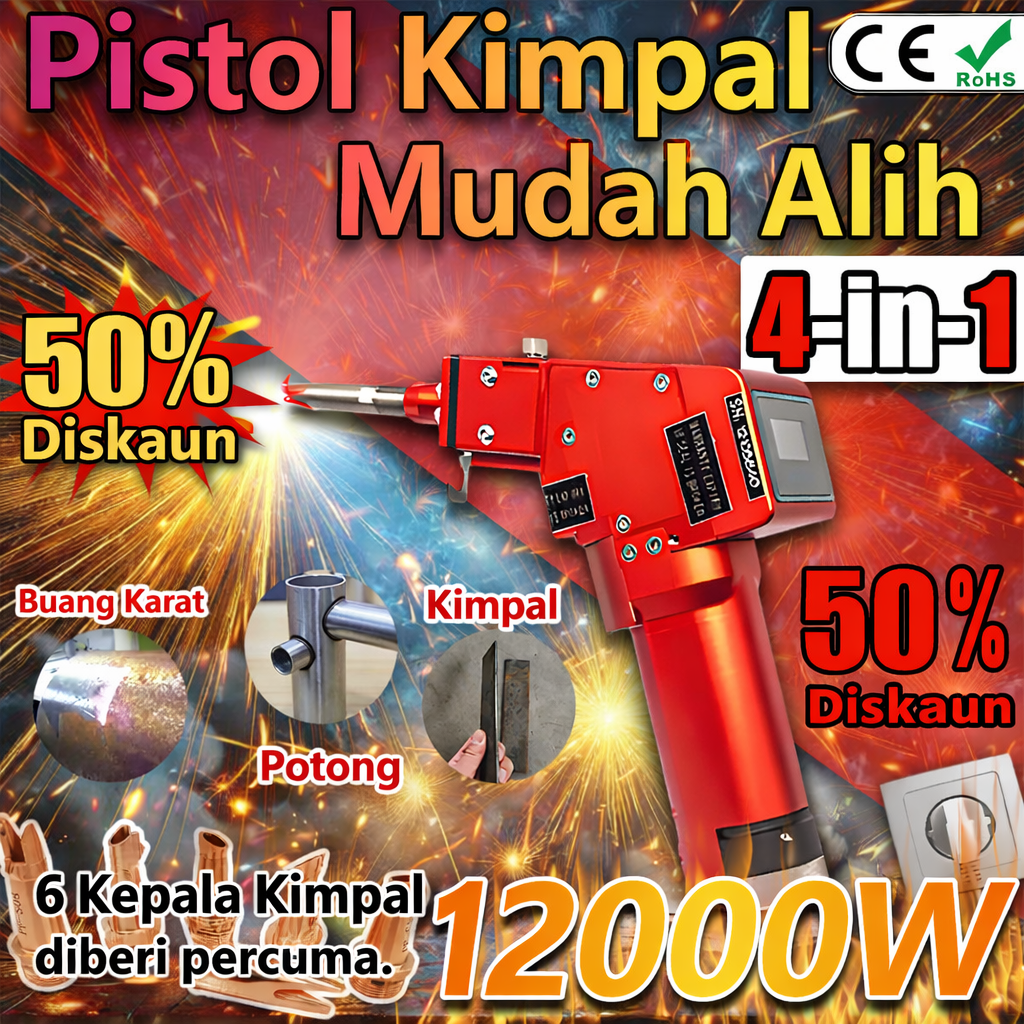 Obor Kimpalan Mudah Alih 4-dalam-1