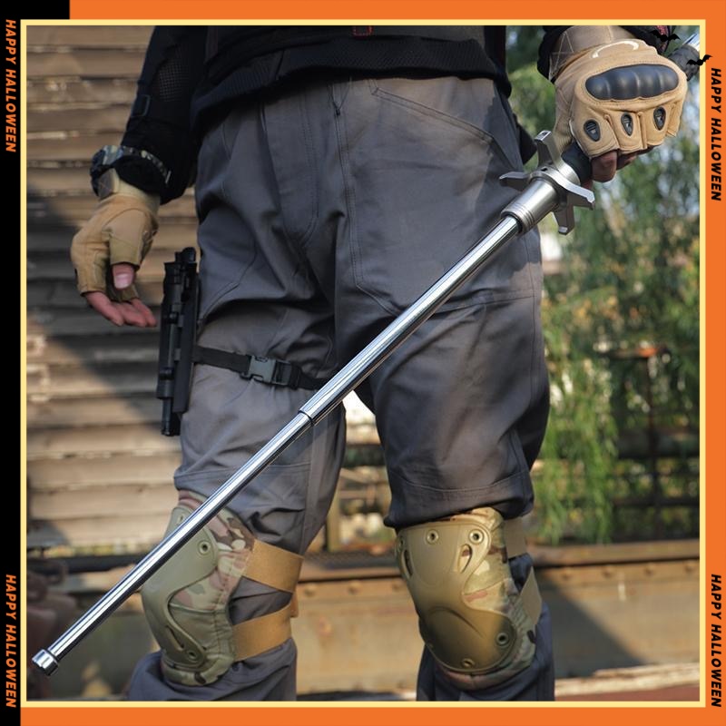 50cm/65cm/80cm/70cm/1M retractable stick Trekking Poles Stick Outdoor Adjustable telescopic defense stick Aluminum Alloy Hiking Stick for Camping and Outdoor Travel