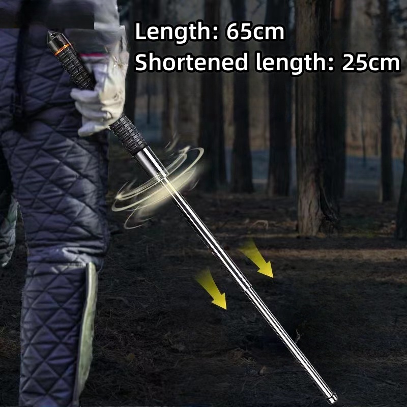 50cm/65cm/80cm/70cm/1M retractable stick Trekking Poles Stick Outdoor Adjustable telescopic defense stick Aluminum Alloy Hiking Stick for Camping and Outdoor Travel