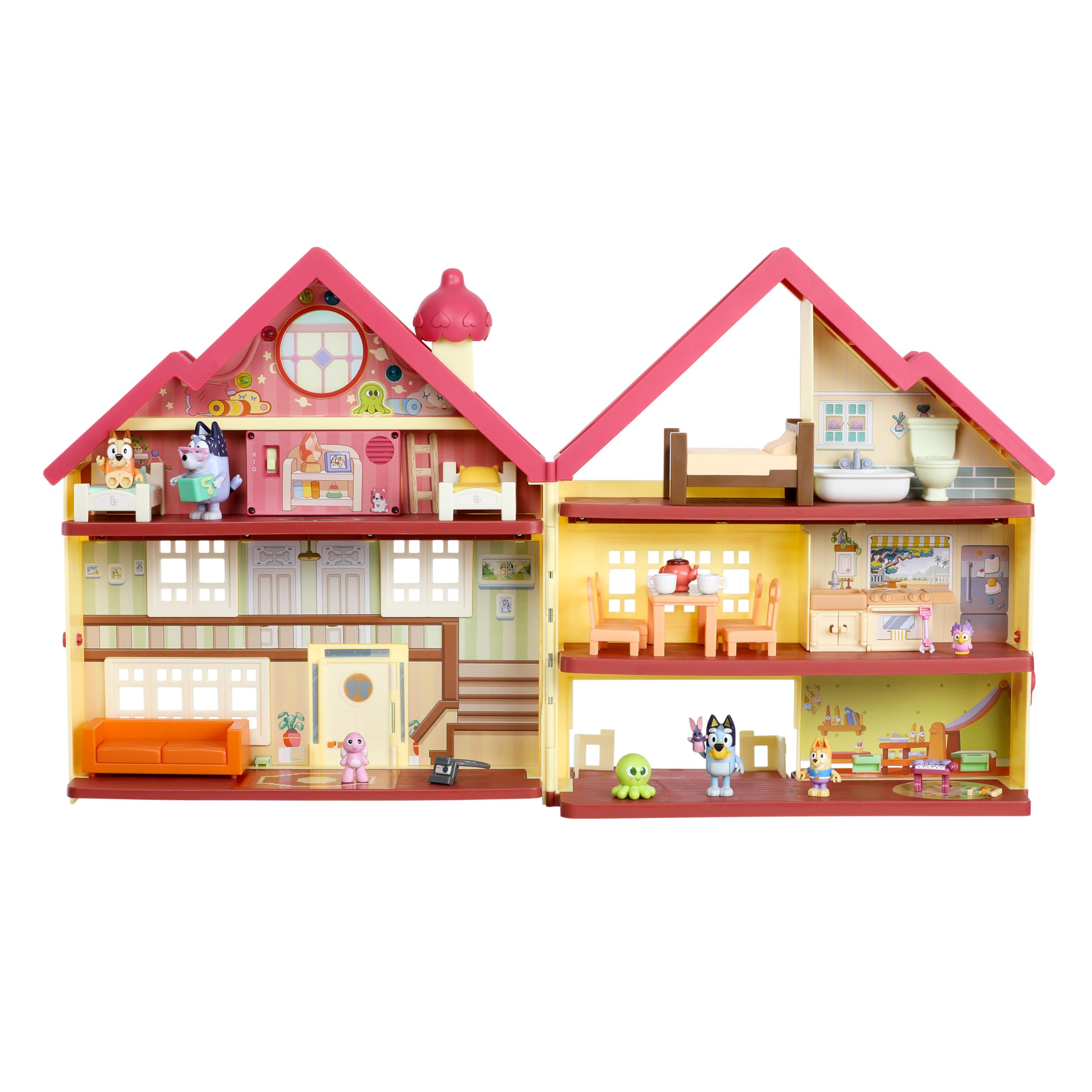 Children's Playhouse Toy Set — Extra-Large, Ultimate Interactive Sound & Light Play House (Includes Dance Floor and Dollhouse) — Suitable for Children Ages 3+
