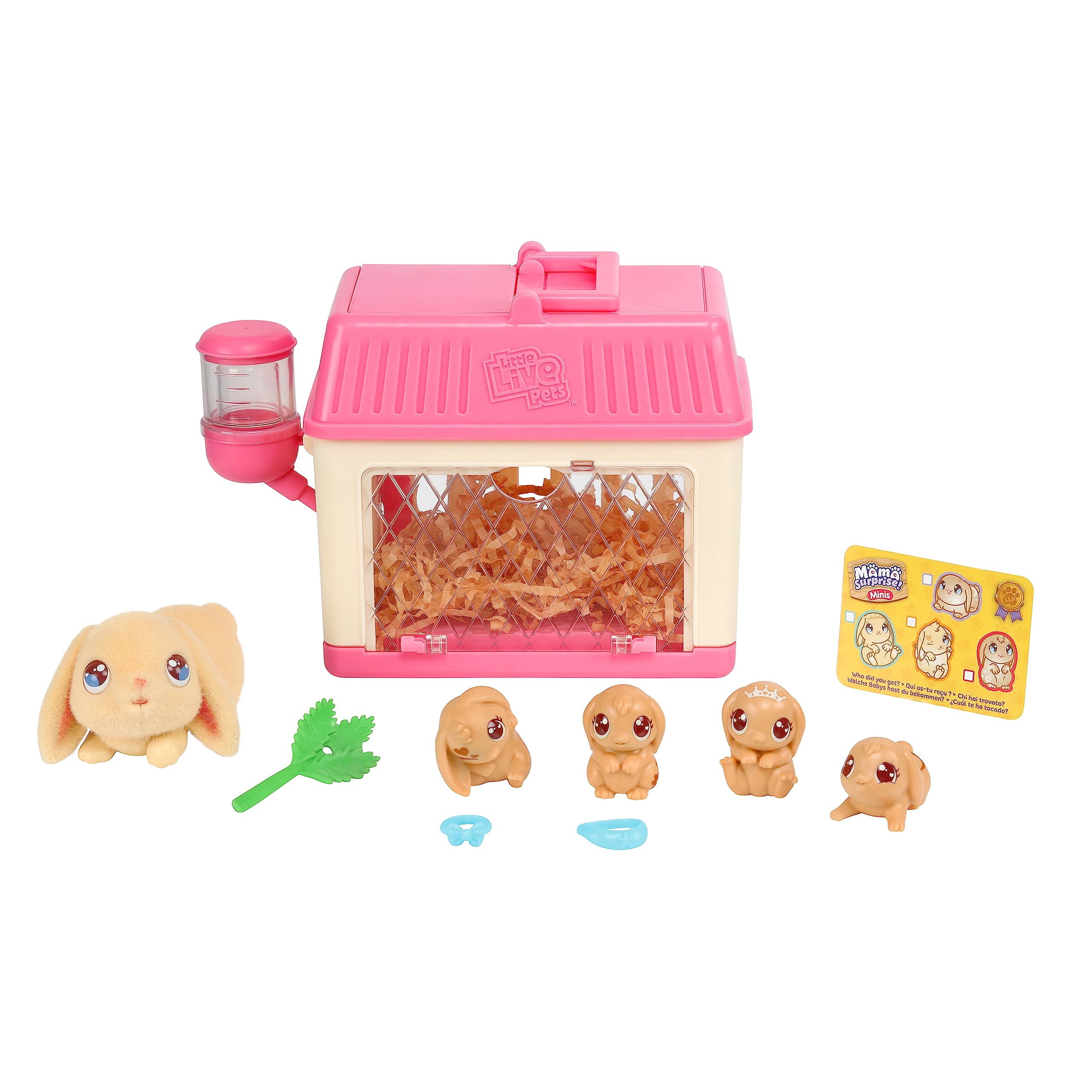 Toy Set — Interactive Rabbit Hutch Playset: Features 3 surprise baby bunnies, over 20 sound effects, and rabbit accessories—designed specifically for girls aged 3 and up.