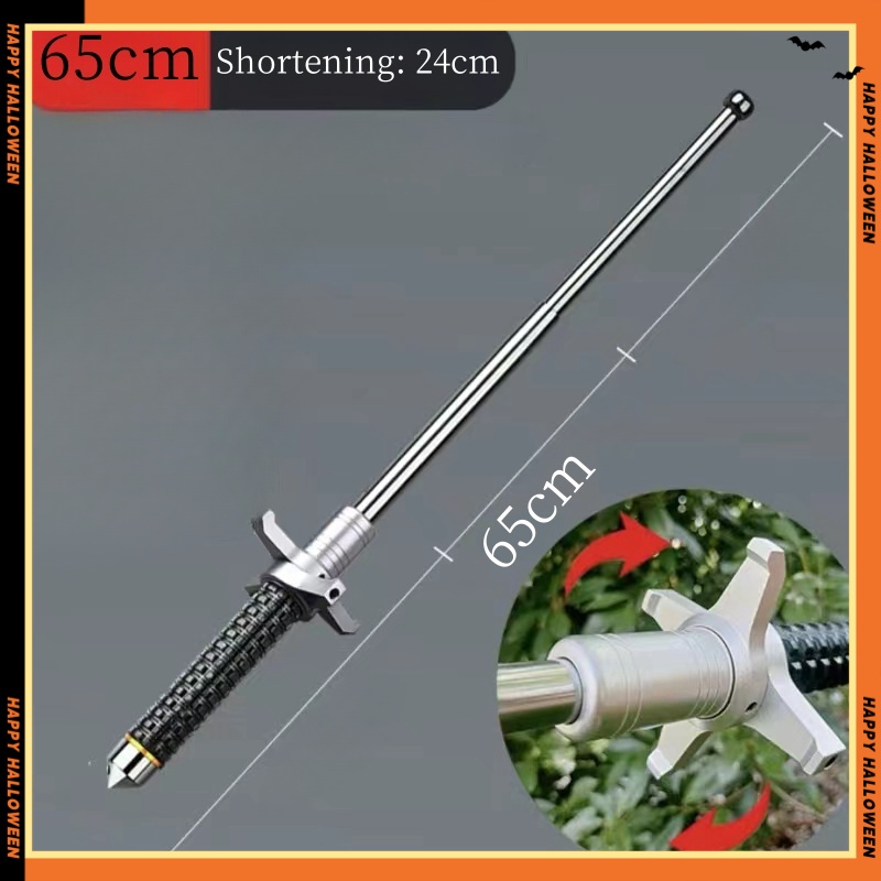 50cm/65cm/80cm/70cm/1M retractable stick Trekking Poles Stick Outdoor Adjustable telescopic defense stick Aluminum Alloy Hiking Stick for Camping and Outdoor Travel