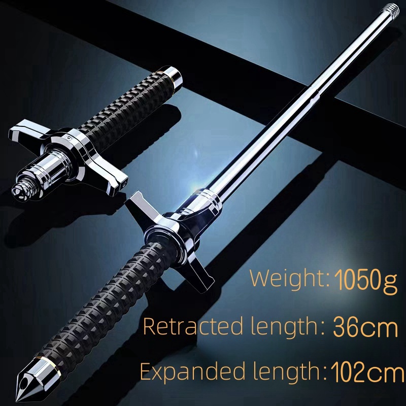 50cm/65cm/80cm/70cm/1M retractable stick Trekking Poles Stick Outdoor Adjustable telescopic defense stick Aluminum Alloy Hiking Stick for Camping and Outdoor Travel